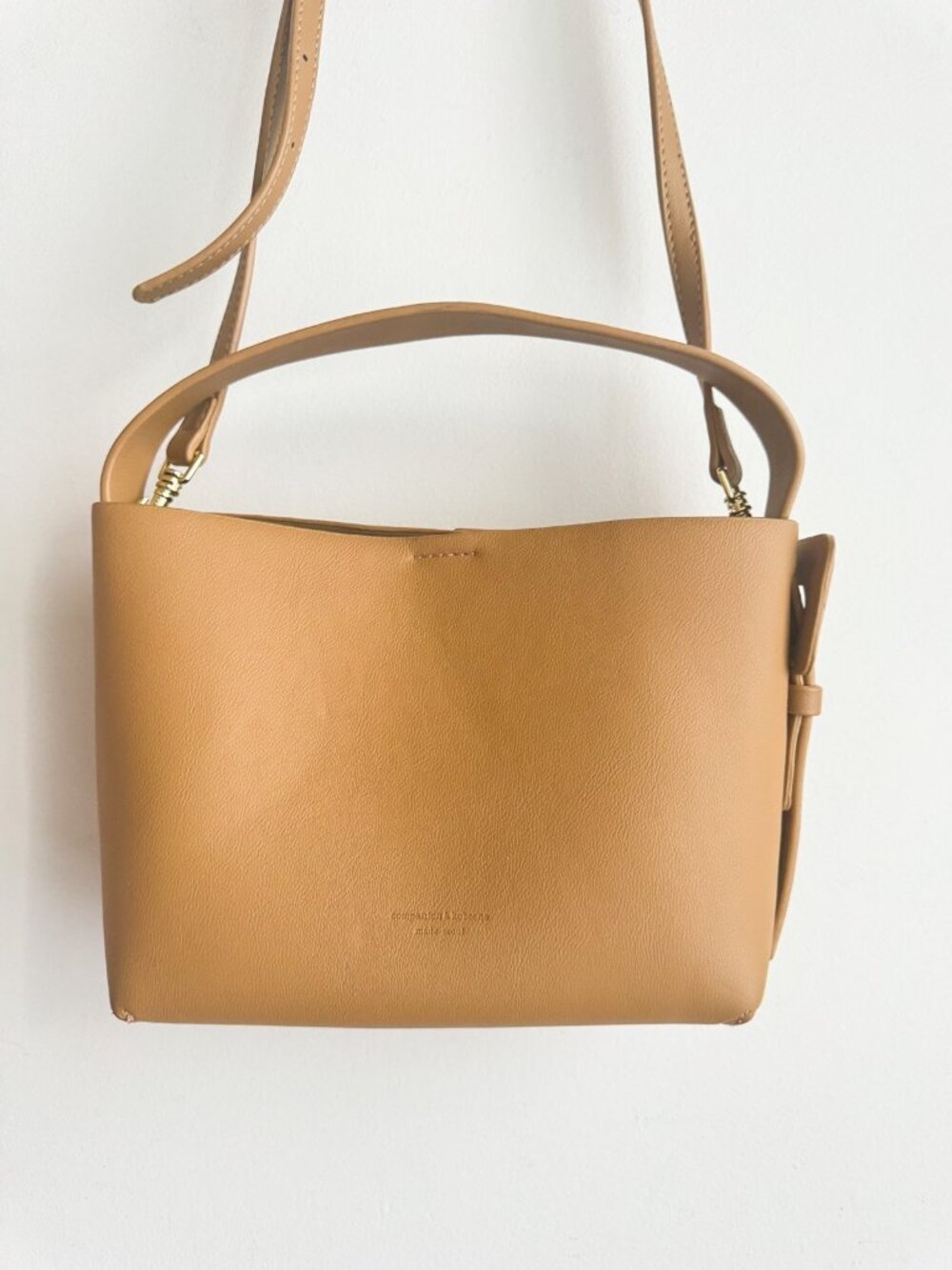 Companion & Kobeena Light Beige Small Crossbody Leather
